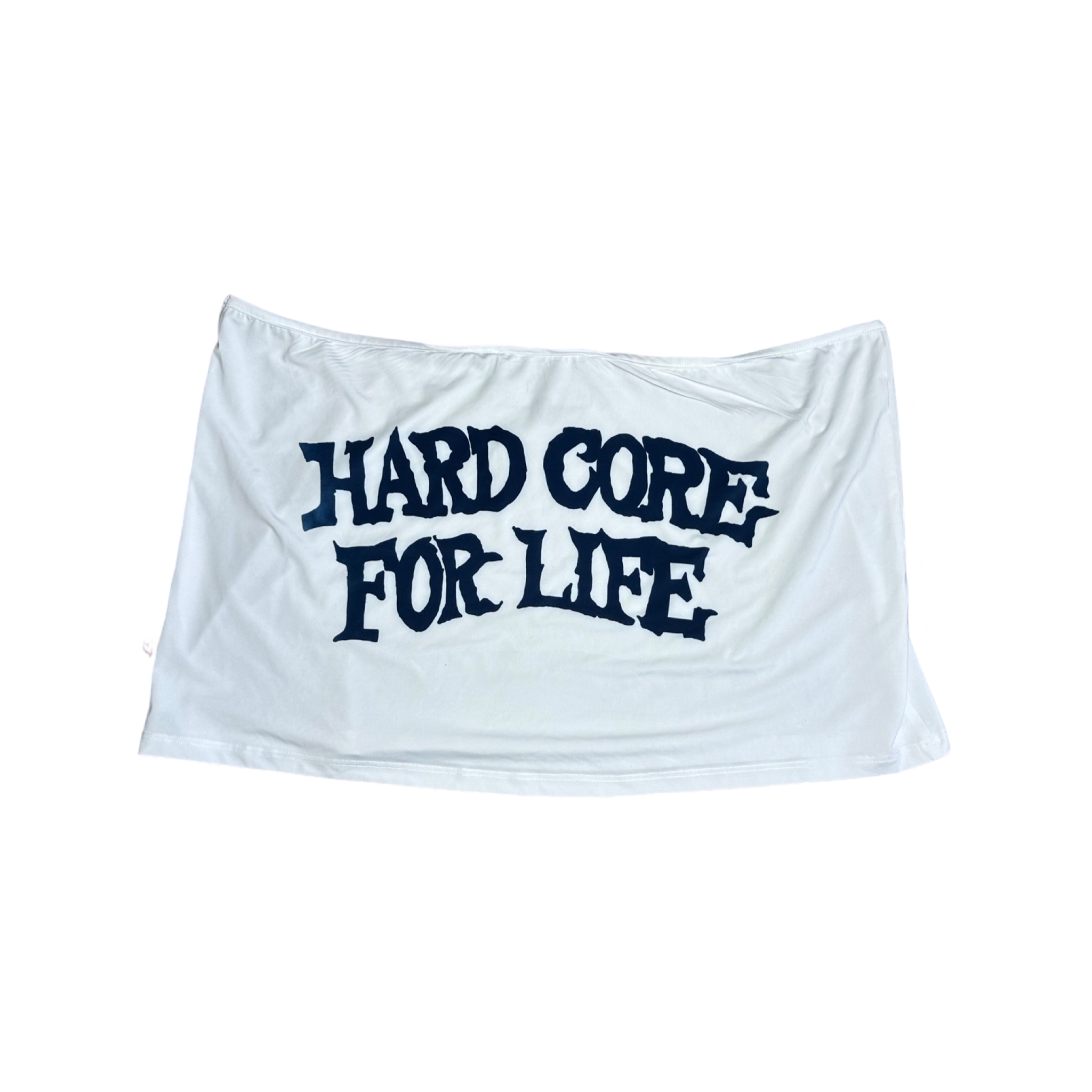 HARDCORE FOR LIFE MINI SKIRT WHITE SAMPLE