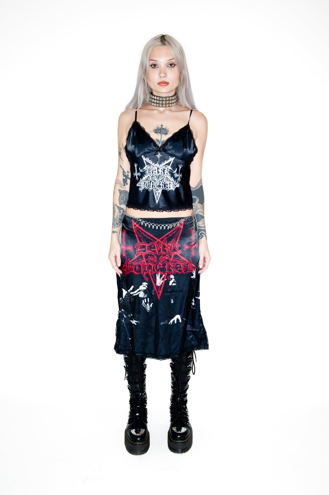 NIGHT FALL MIDI SKIRT