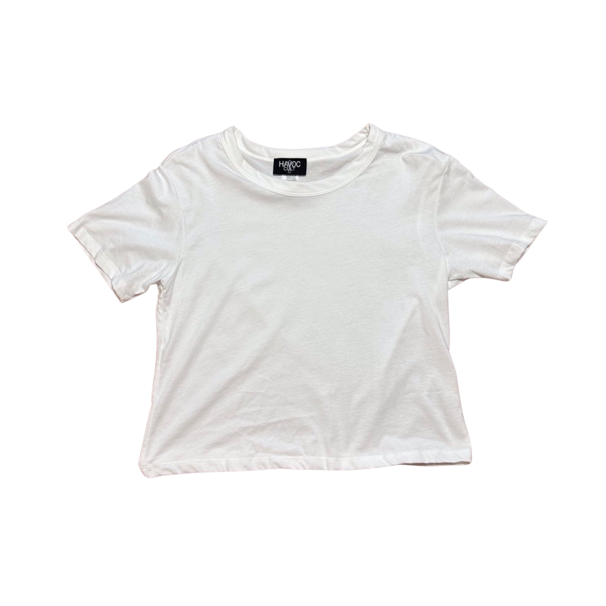 BASIC WHITE BABY TEE