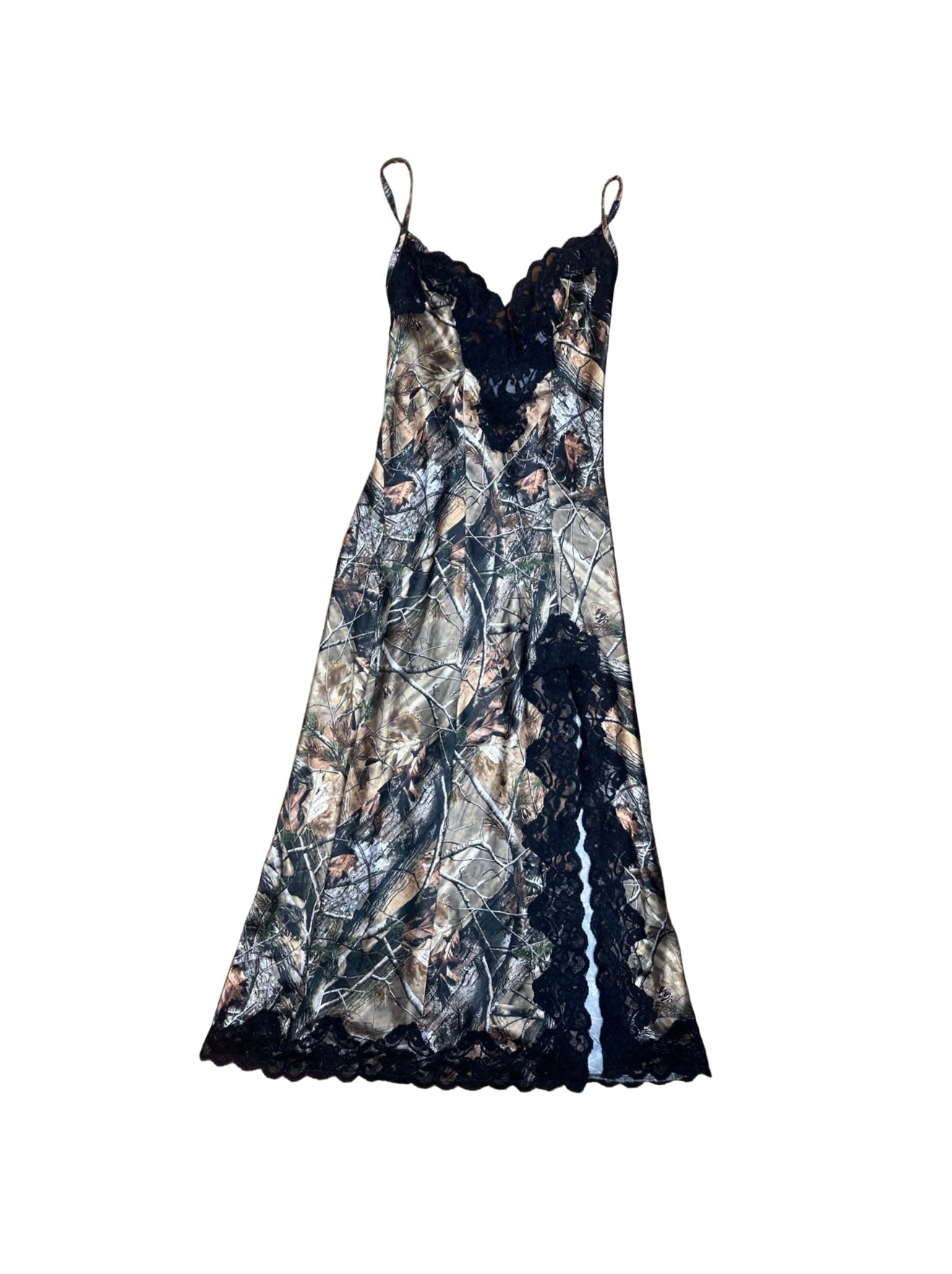 REAL TREE MID LENGTH SLIP DRESS