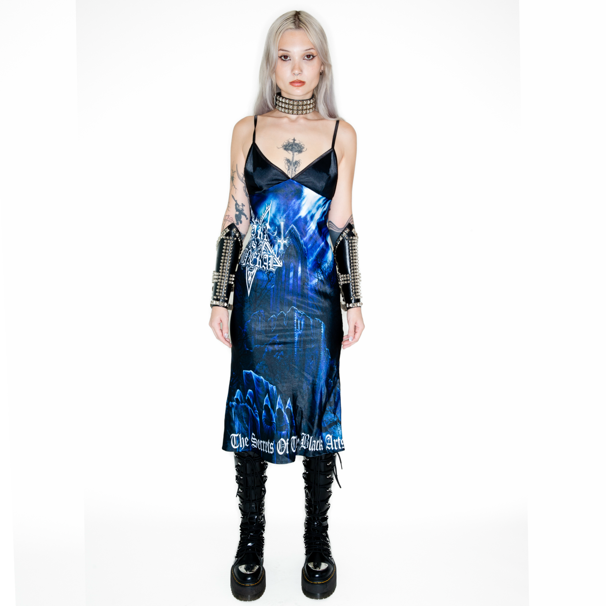 BLACK ARTS MIDI DRESS