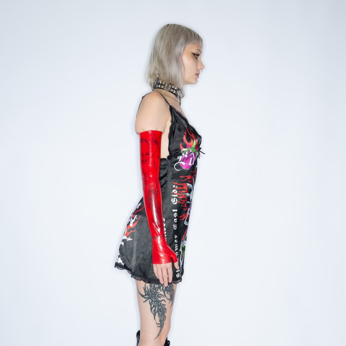 ED HARDY REAPER SLIP DRESS  HAVOC